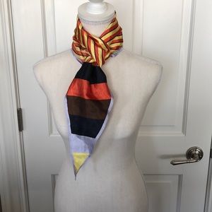 Scarf Orange Yellow Brown Black Lavender